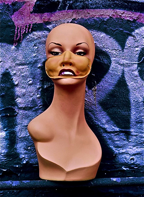 Throwback Series. 2003/4. Lower Manhattan. Mannequin and Mask.