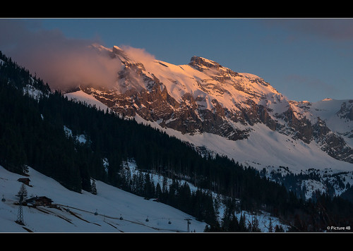 Adelboden by picture 4B, light sunset sky sun landscape schweiz switzerland sonnenuntergang sony berge bern sonne montain lan