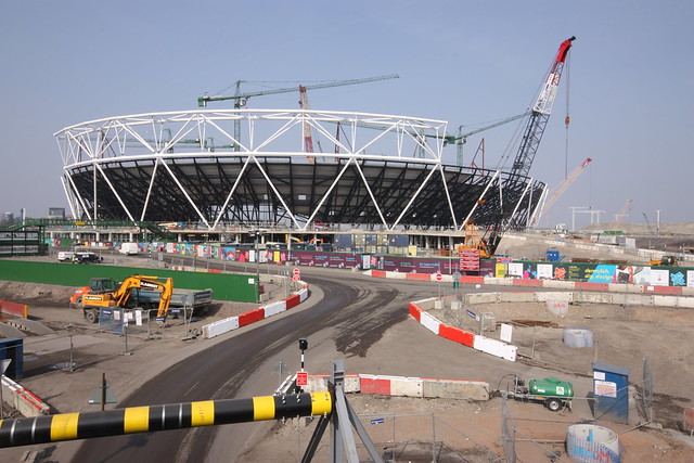 London 2012 stadium construction
