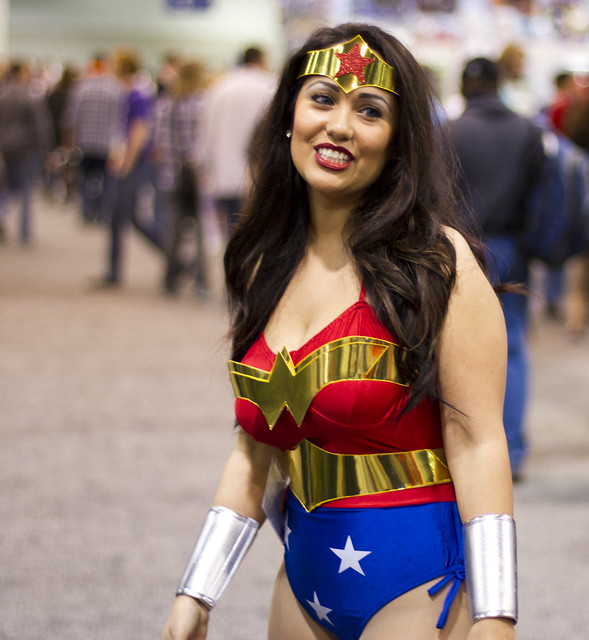 Wonder Woman smiling