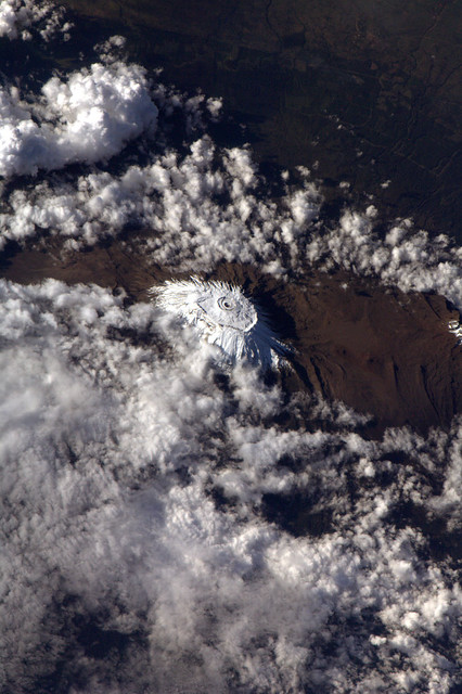 Mount Kilimanjaro, as seen from the ISS