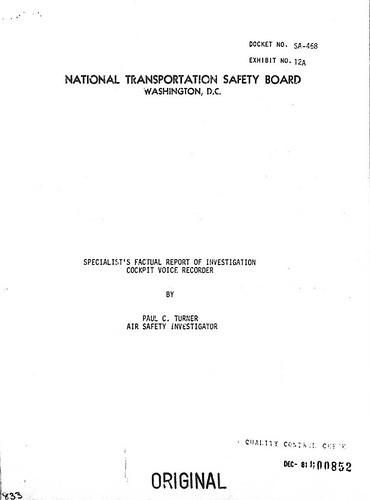American Airlines Flight 191: CVR Transcript | Flickr