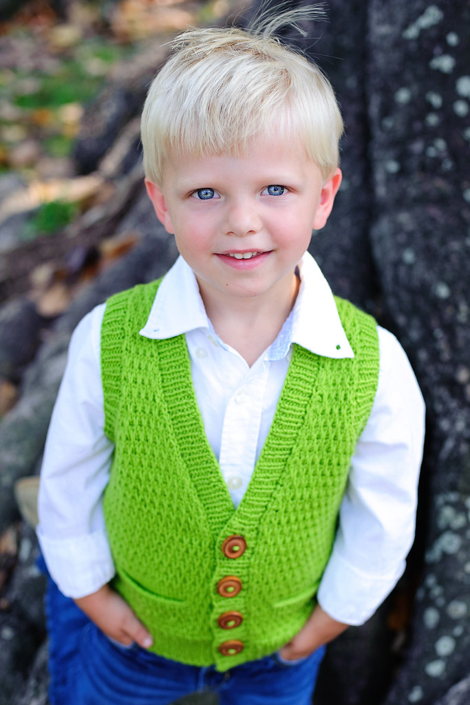 free knitted vest patterns for children