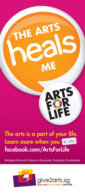 Arts For Life campaign banners