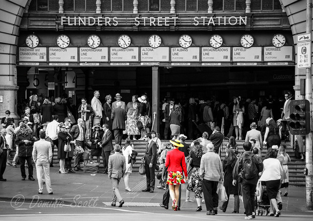 Lady in Red - Melbourne Cup Day Australia