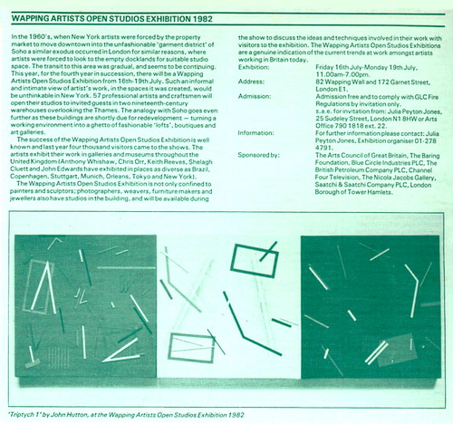 Wapping studio | by John Hutton artist
