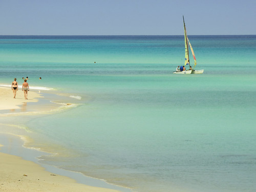 vacation holiday beach boat paradise sailing cuba tropical caribbean playadeleste