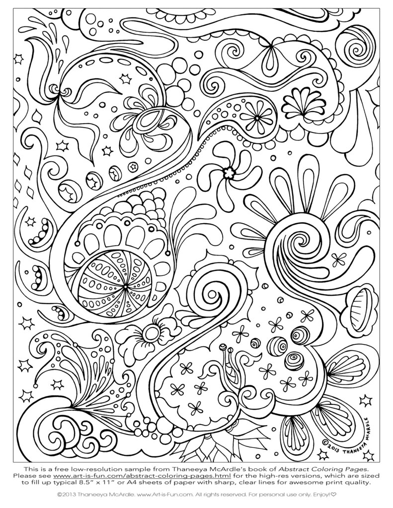 free abstract coloring page to print   Taima Bye   Flickr