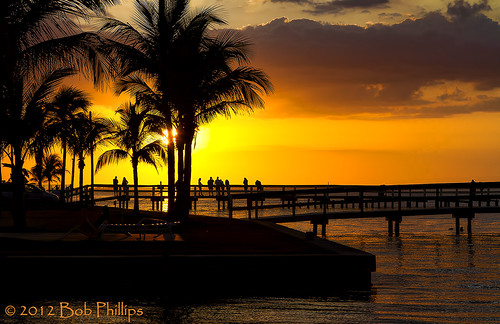 sunset gulfofmexico clouds pier palmtrees pineisland bokeelia