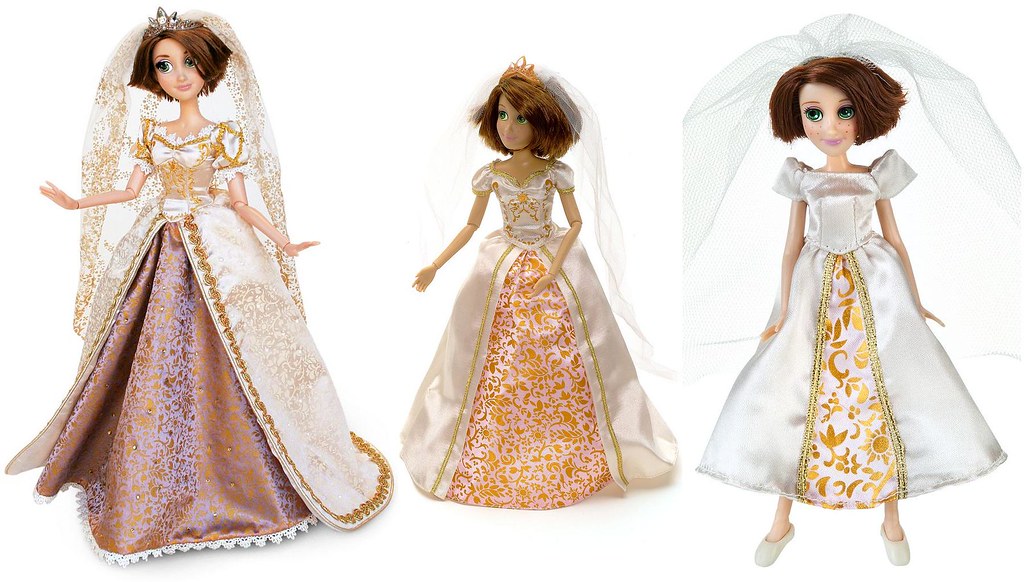 Rapunzel Wedding Dolls With Short Brown Hair - 17'' 12'' 5… | Flickr