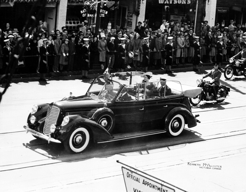 King George VI and Queen Elizabeth Motorcade | Call Number: … | Flickr
