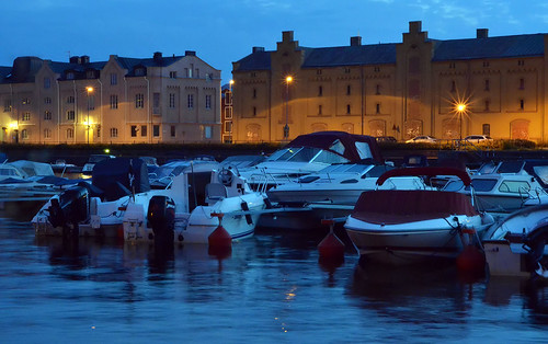 Gavle, Sweden Harbor at Midnight | by acase1968