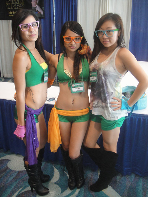 Long Beach Comic Expo 2012 - hottest Teenage Mutant Ninja Turtles... ever!