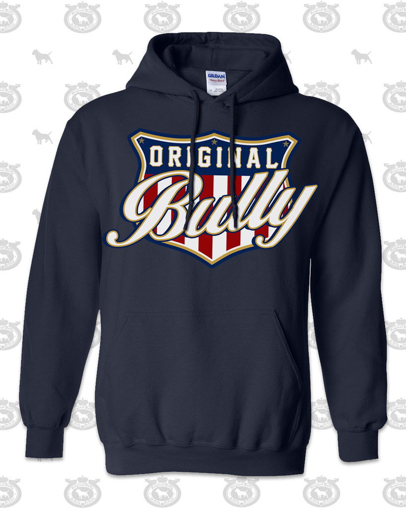 OBG Heritage Pull-Over Hoodie Navy | Original Bully Clothing Company ...