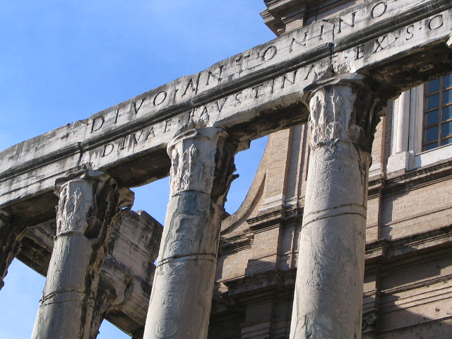 Detail of the Temple of Antoninus Pius and Faustina | Flickr