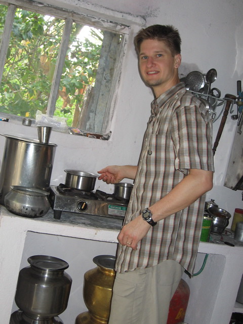 Erik cooking