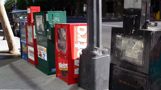newspaper vending machine