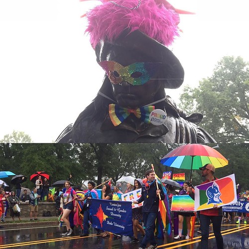 In spite of the ☔️, the statewide LGBTQA community descended onto Durham this week as the #NCpride Parade and Festival returned to downtown and Duke’s East Campus.