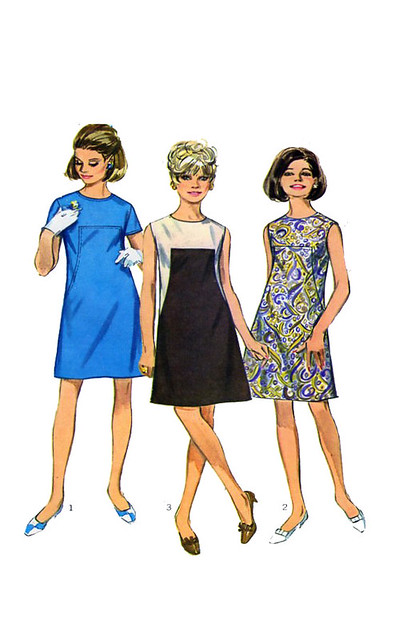 Simplicity 7535 60s Dresses Sewing