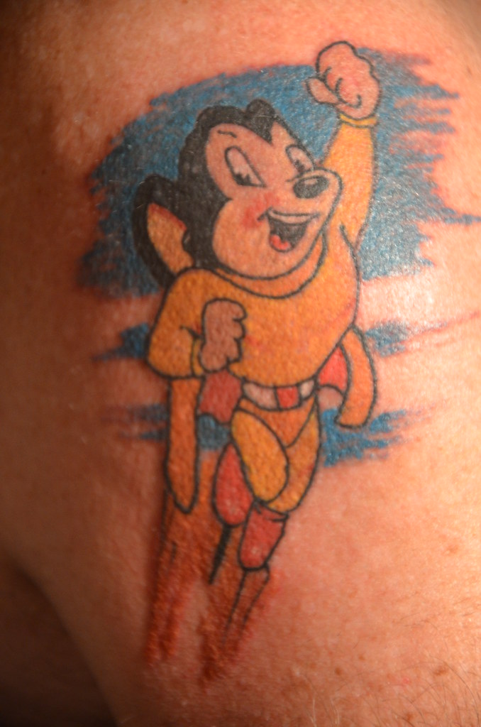 Mighty Mouse Tattoo | Ink Wave Tattoos | Flickr