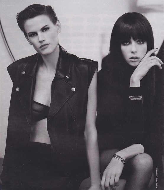 Saskia and Edie for Karl Lagerfeld, photograph