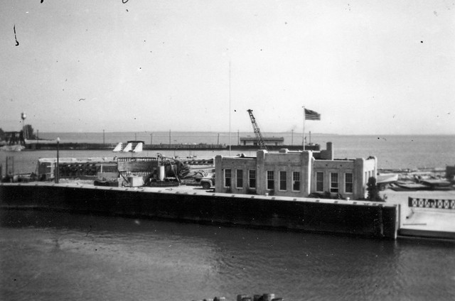 Ferry terminal - Straits of Mackinac, 1950