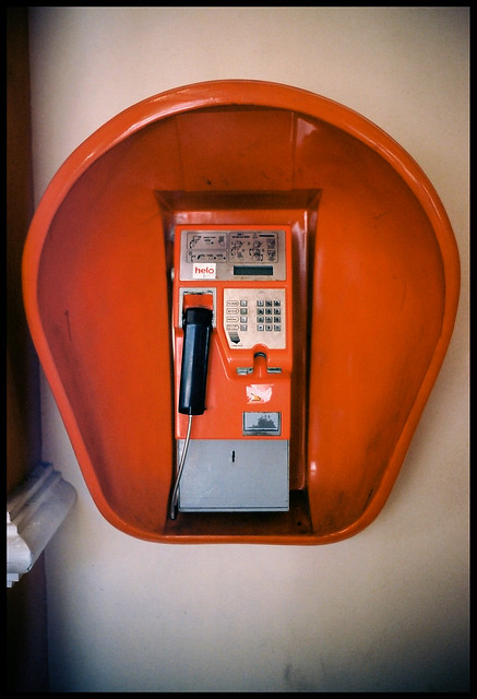 Red - The phonebooth.