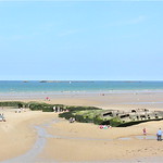 Mulberry Harbor on the Coast of Normandy