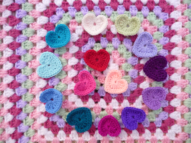 How kind of Ann to make Hearts, Butterflies and Flowers for our Blankets