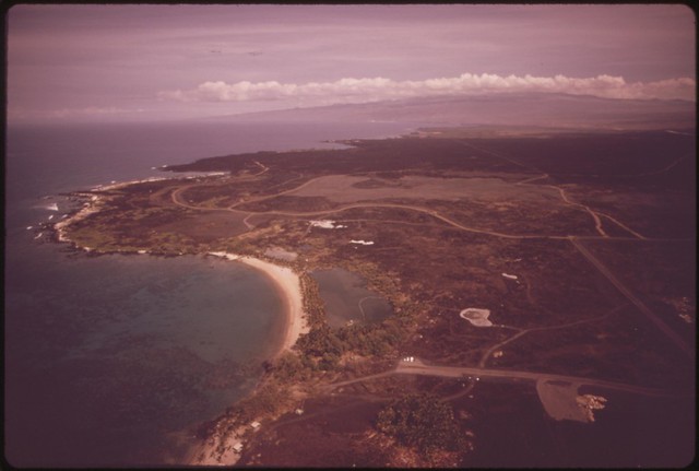 Shoreline of area near Kamuela which has been rezoned for urban use in the most recent and most controversial land speculation case, November 1973