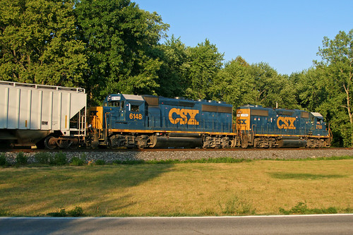 railroad sunset train canon branch engine indiana local clermont csx 2700 6148 branchline j776