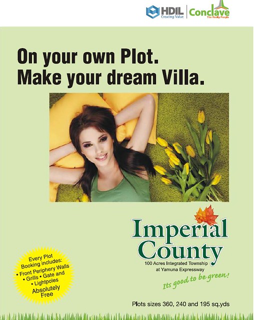 HDIL Imperial County, Yamuna Expressway, Noida - Pre Launch Offer in 100 Acres Integrated Township