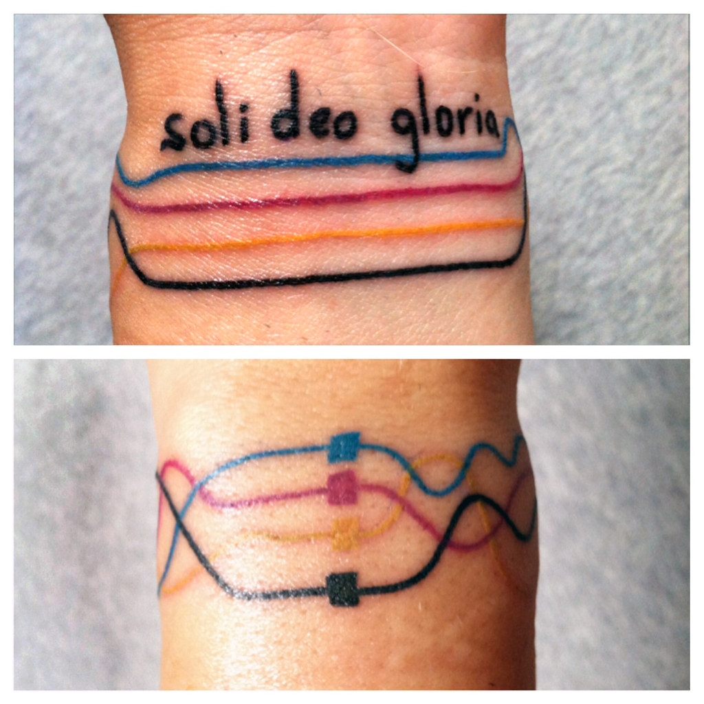sdg - CMYK tattoo | For the glory of God alone. | Marianne E. Tolosa |  Flickr
