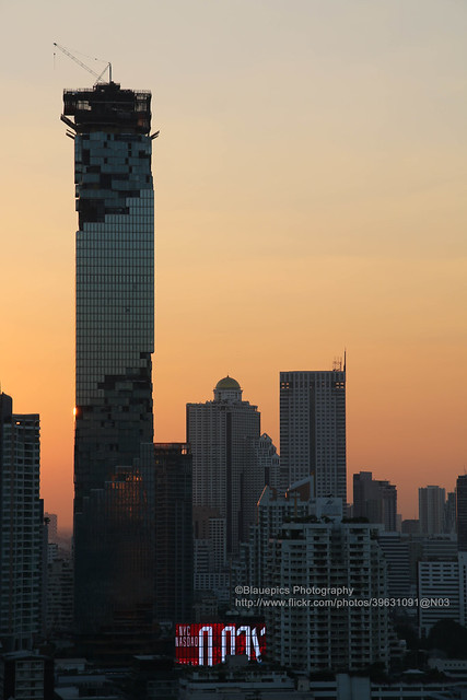 Bangkok, Lumpini, Sunset