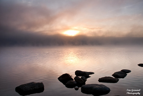 fog sunrise nikon maine d80 sabattuslake timgrimmelphotography