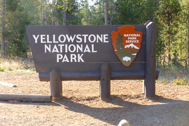 Entrance Gate to Yellowstone NP, WY
