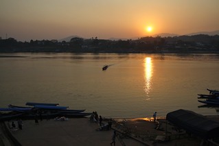 Sunset over the Mekong