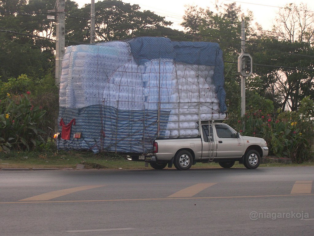 Overloaded ?, A not uncommon sight in Thailand.A very well …