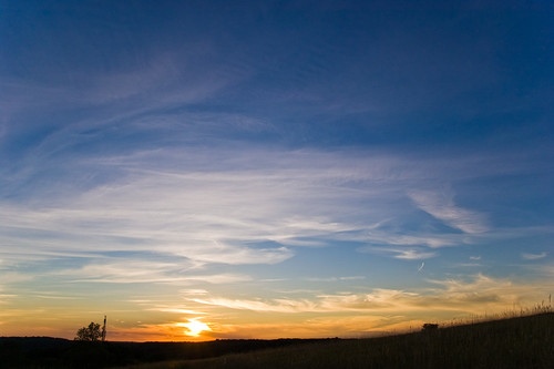 Coucher de soleil au Mont Saint Quentin by Michael_MC33, sunset sky cloud sun saint landscape evening soleil scenery walk coucher down ciel soirée nuage pays