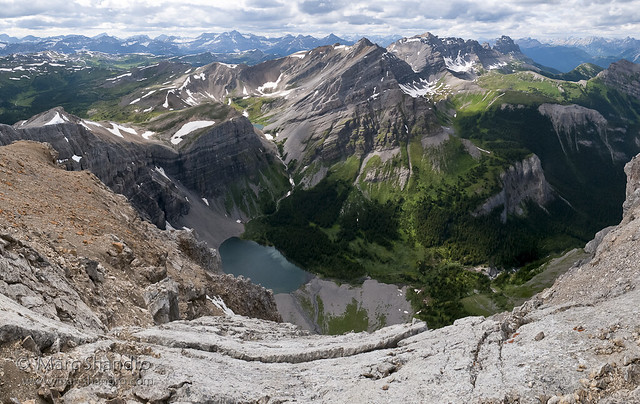 Bourgeau Lake From Mount Bourgeau Summit