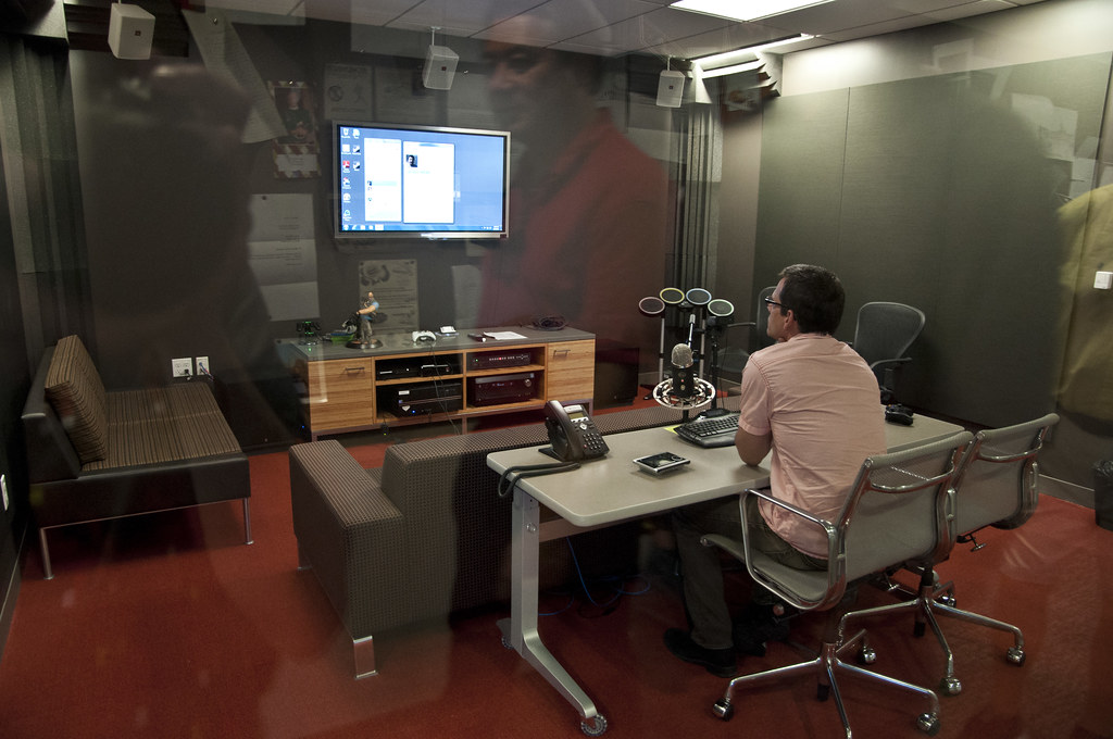 Audio engineering studio at Valve Software, David Rutledge