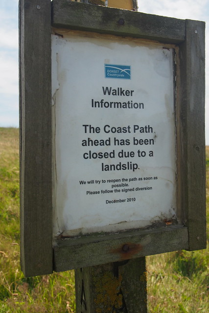 Coast Path closure notice Now nearly 5 years ago, and nothing has changed. 