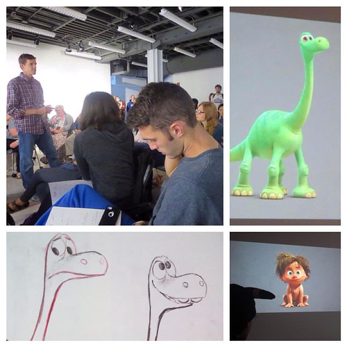 Wildcats interested in animation got a behind-the-scenes look at @disneypixar's @thegooddinosaur with artist Matt Nolte yesterday at the Art & Visual Studies Building. They were treated to clips from the upcoming movie & images from the early stages of th
