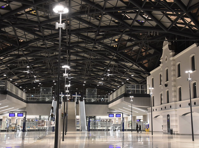 The new railway station Łódź Fabryczna II