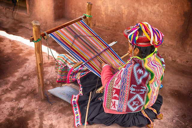 Woman Weaving