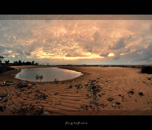 sunset water clouds pond sand nikon rocks desert queensland mackay ripples wilderness desolate d90 colorphotoaward mygearandme fotografdude
