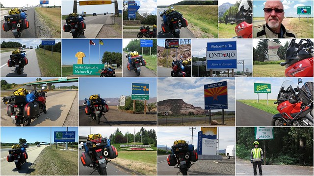 Collage of State and Province Border Signs