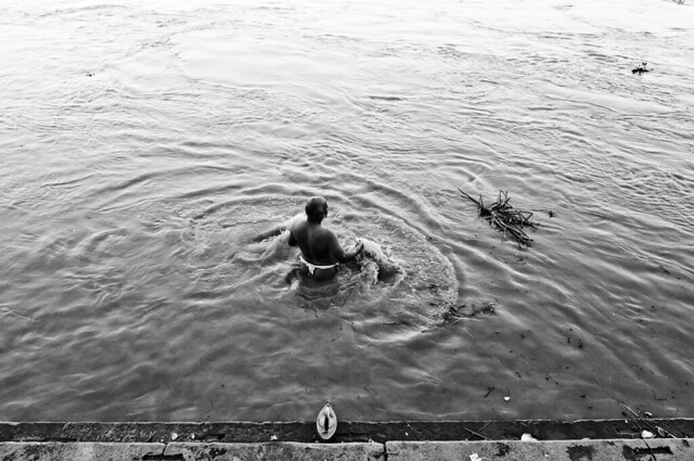 Holy dip at Ganga