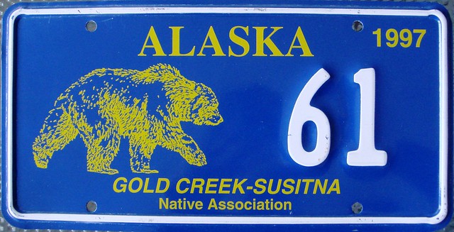 Gold Creek Susitna 1997 License Plate
