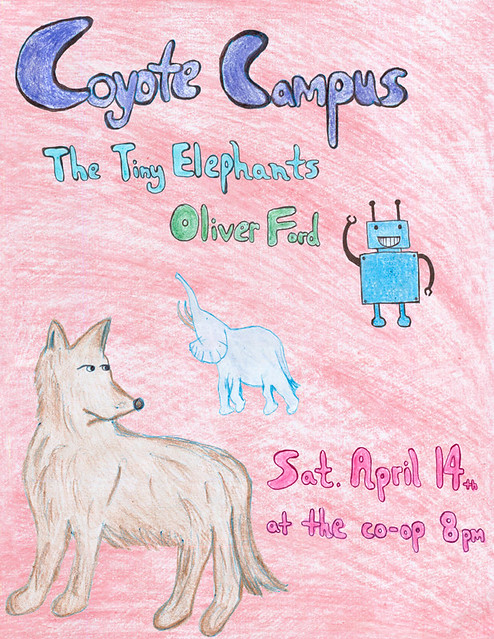 Coyote Campus, The Tiny Elephants, and Oliver Ford
